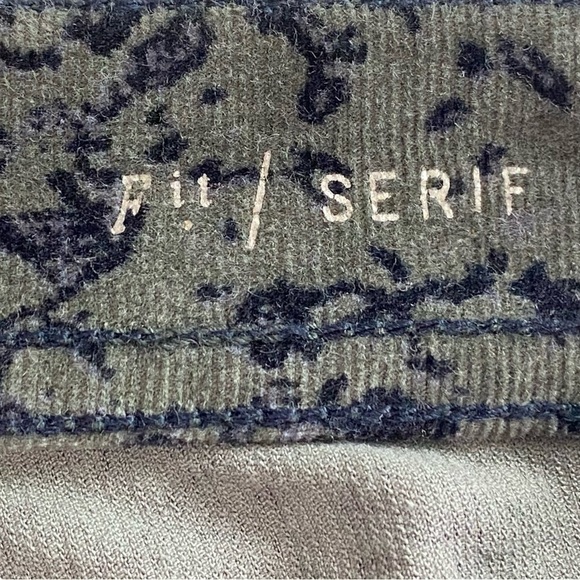 Anthro Pilcro SERIF Damask Print Micro Cords SZ 27 - Picture 8 of 10